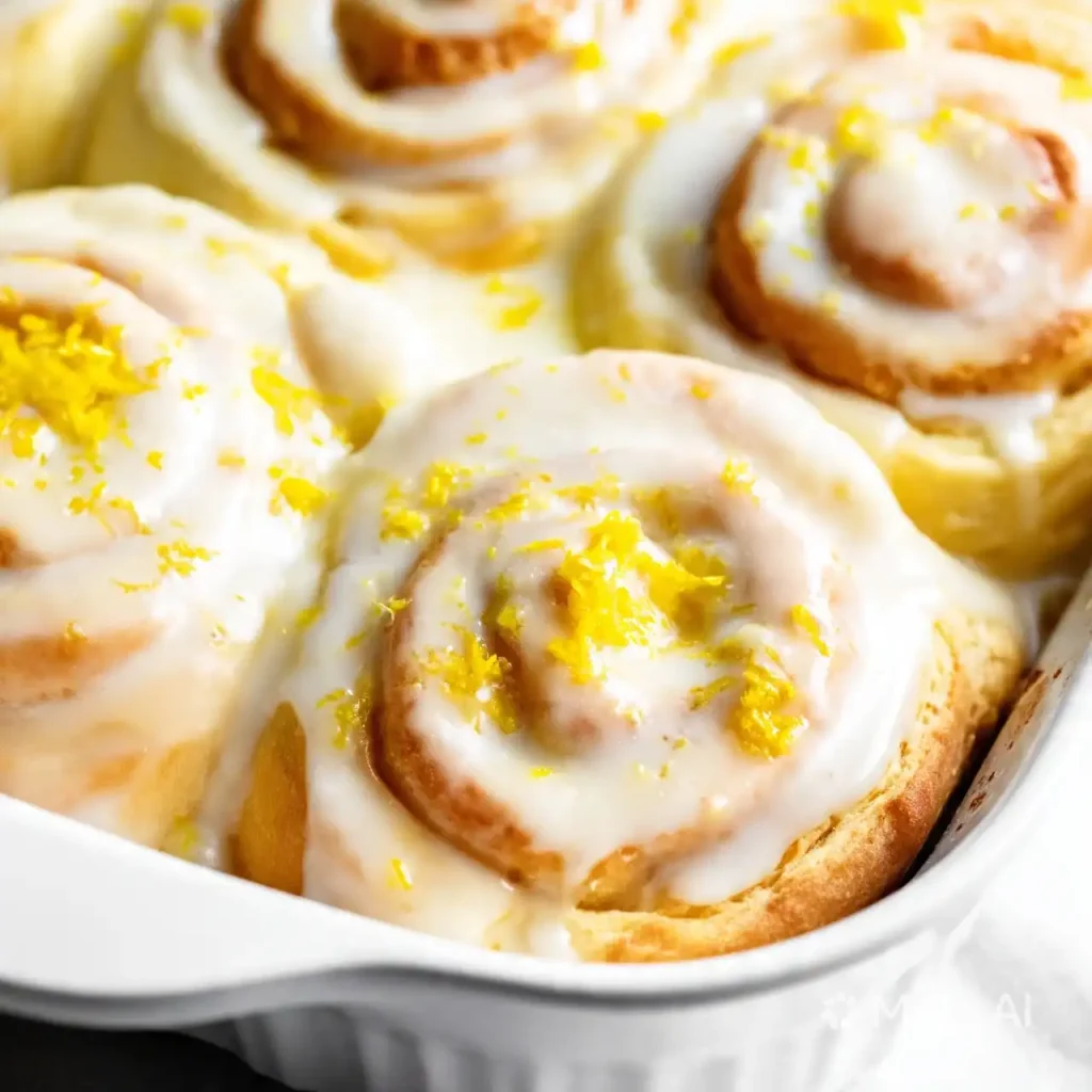 Fluffy Lemon Rolls Recipe with a Sweet and Tangy Glaze