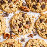 Easy and Delicious Cowboy Cookies Recipe with Oats, Chocolate Chips, Coconut, and Pecans